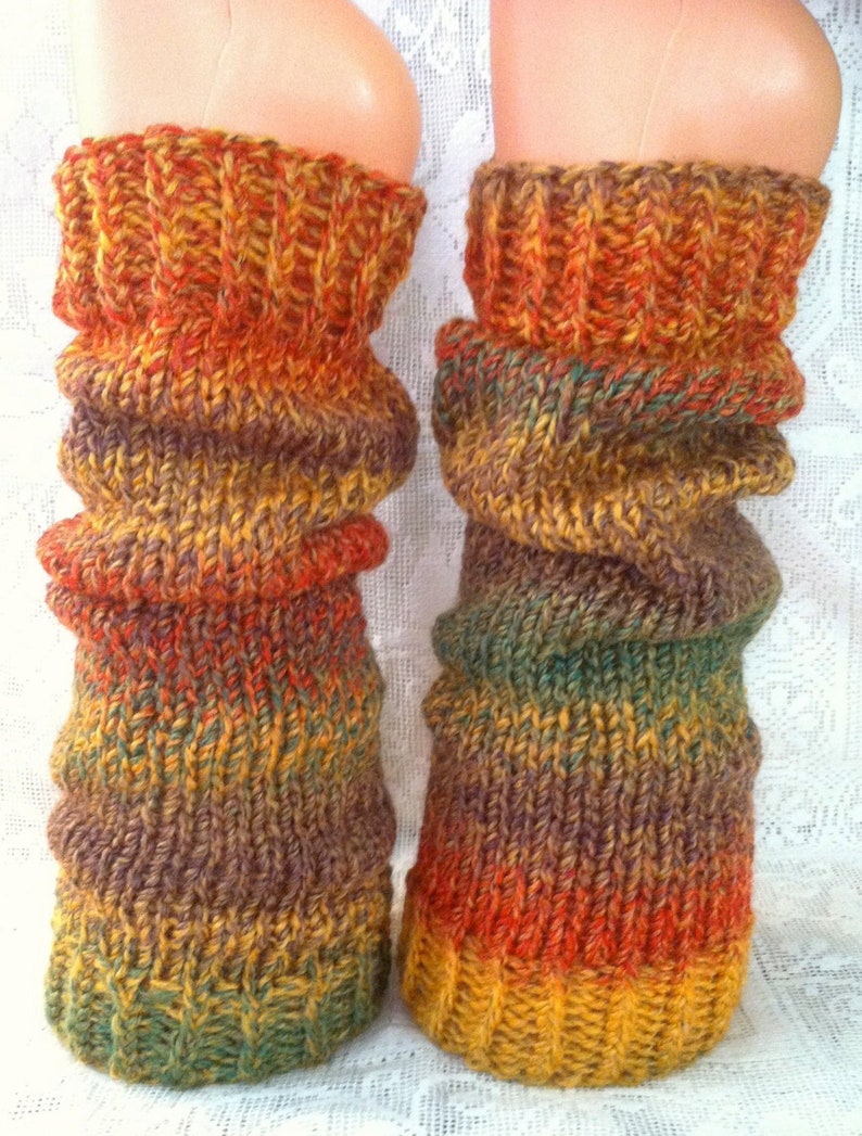 PRE-ORDER Autumn Hand-Knitted Chunky Leg Warmers image 1