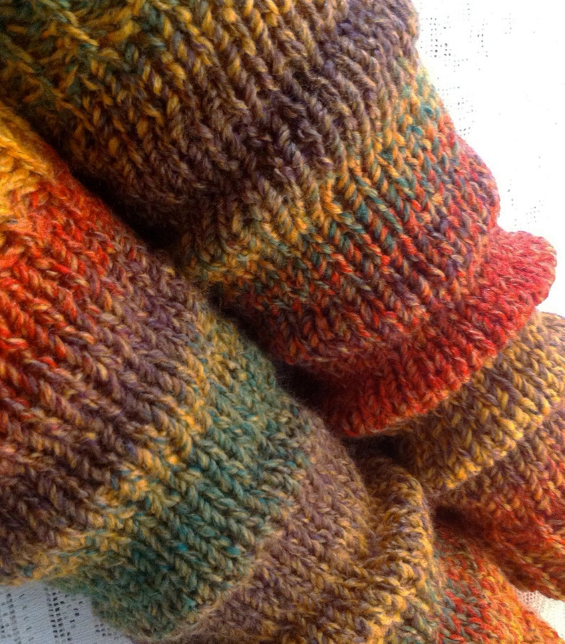 PRE-ORDER Autumn Hand-Knitted Chunky Leg Warmers image 3