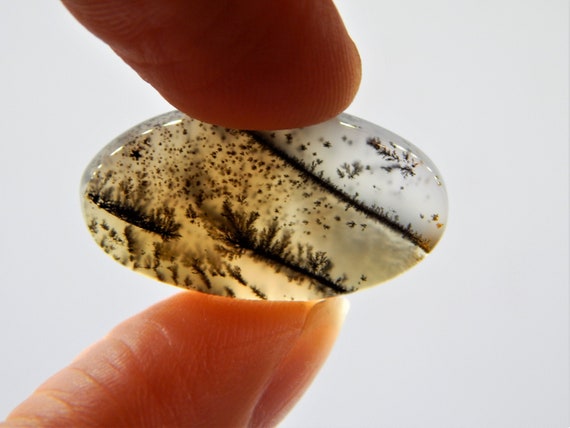 picture moss agate Dendritic landscape quartz rings size cabochon stone for jewelry making cabochon shape 21 x 15 mm dendritic agate