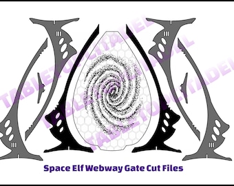 Space Elf Webway Gate Cut Files 40k