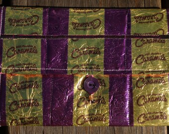 Clutch purse, Milk Chocolate Caramels wrapper
