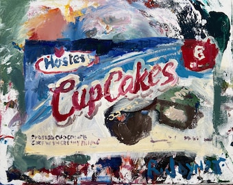 Hostess CupCakes Original Painting – Snack Food Pop Art – 20x16