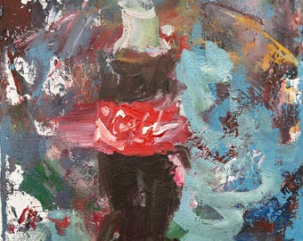 Coca-Cola Bottle Original Painting – Coke Pop Art – 12x9 Canvas
