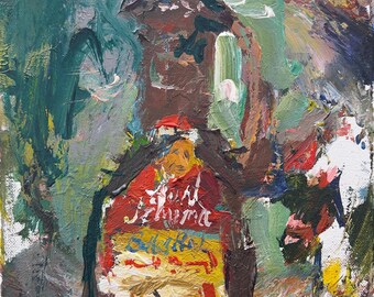 Vintage Maple Syrup Bottle Print: Impressionist Kitchen Art, Nostalgic Breakfast Decor