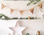 Antique Gold Sequin Bunting, Sequin Bunting for Wedding, Birthday, Celebration, Gold Bunting, Sequin Bunting, Gold Sequin Bunting