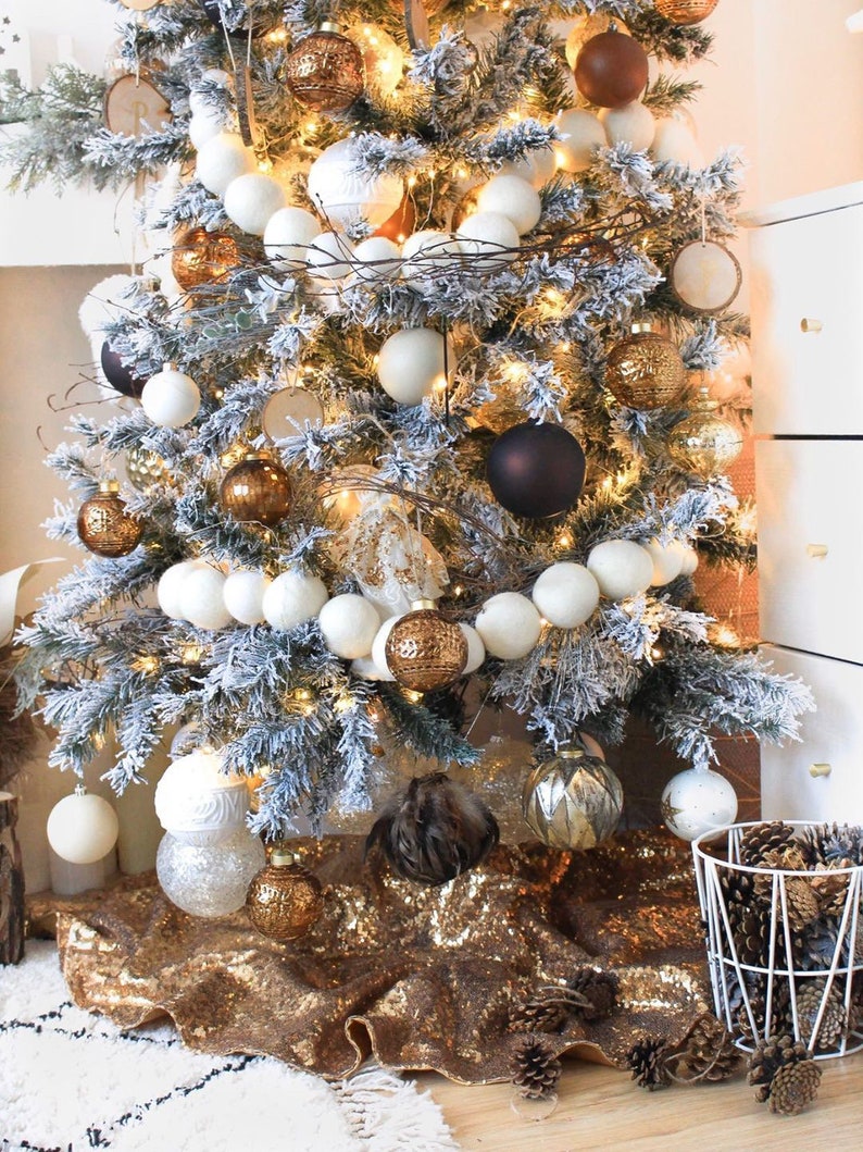 Silver Sequin Tree Skirt 