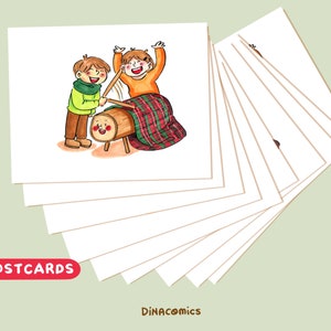 Pack 10 cartoline natalizie tio de Nadal Catalunya caga tió - tradizione catalana Cartolina A6