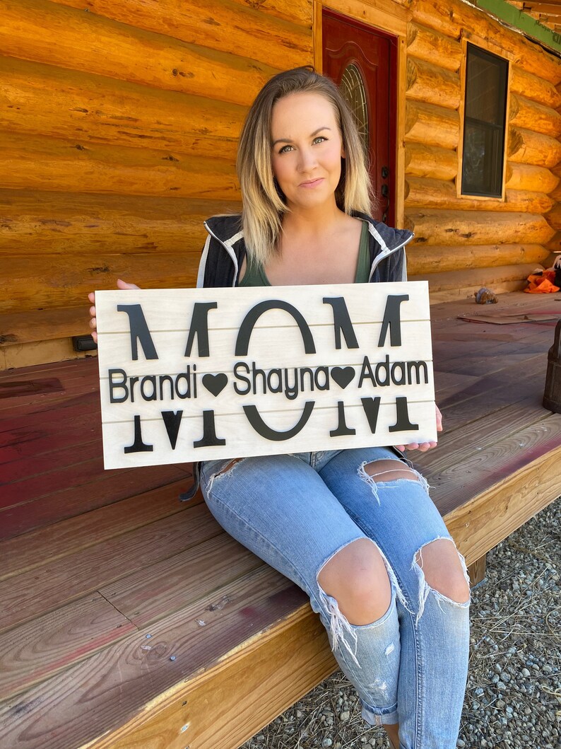 Mothers Day Sign/Mom Sign/3D Mom Gift image 1