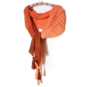Imperial topaz wrap - easy Tunisian crochet pattern - perfect for beginners - PDF pattern with videos