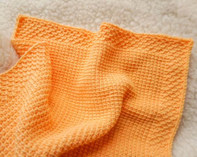 Tennin Tunisian Crochet Blanket Beginner Friendly Baby Lap Throw Cover