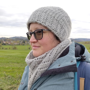 Tunisian crochet beanie pattern - sideways hat construction - Instant download PDF