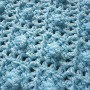 Tunisian crochet baby blanket pattern  square baby blanket image 9