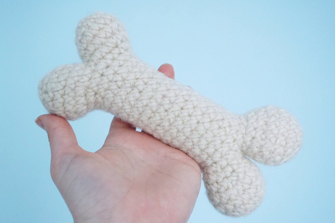 Amigurumi Dog Bone Toy Pattern Instant Download Digital Etsy