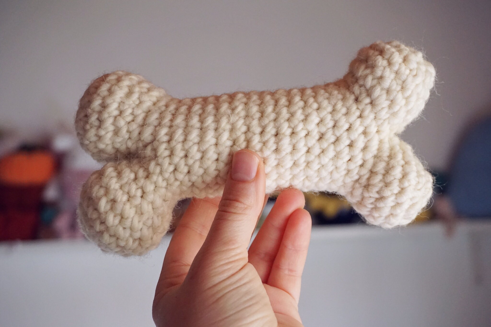 Amigurumi Dog Bone Toy Pattern Instant Download Digital Etsy