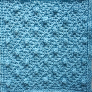 Tunisian crochet baby blanket pattern - square baby blanket pattern, lacy Tunisian crochet