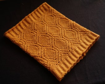 Tunisian crochet honeycomb lace cowl pattern - digital download (size inclusive)