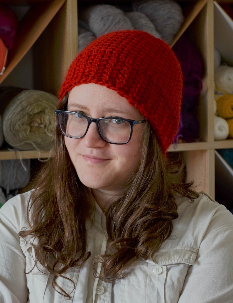 Tunisian Crochet Beanie Digital PDF Pattern Instant Download Etsy