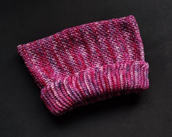 Cat ear beanie Tunisian crochet pattern for adults and children
