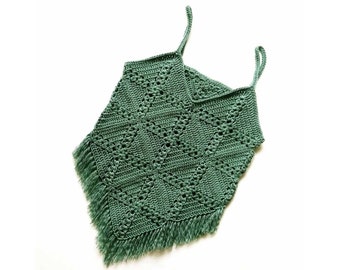 Summer crochet top pattern for women, size inclusive - Granny square tank top - Pine cross summer top