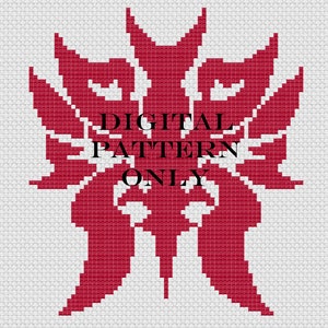 Final Fantasy XIV Lahabrea Ascian Glyph Cross Stitch Digital Pattern FFXIV