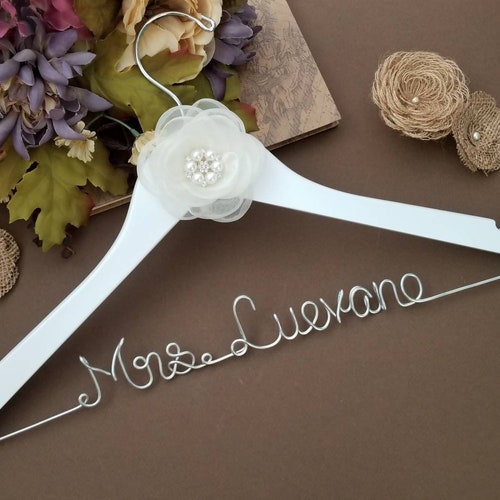 Personalized Dress Hanger Bridal Hanger Bridal Shower Etsy