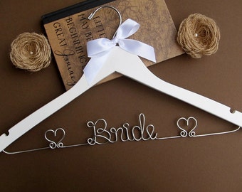 SALE Wedding Hanger || Bride Hanger || Bridal Hanger || Bridesmaid Gift || Bridal Shower || Graduation Gift || Ribbon Color of your Choice