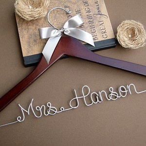 Bridal Hanger | Wedding Hanger | Custom Hanger | Bridesmaid Gift | Bridal Shower Gift | Ribbon Color of Your Choice