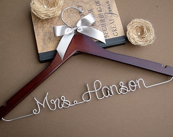 SALE Personalized Bridal Hanger / Wedding Hanger / Custom Hanger / Bridesmaid Gift / Bridal Shower Gift / just because gift
