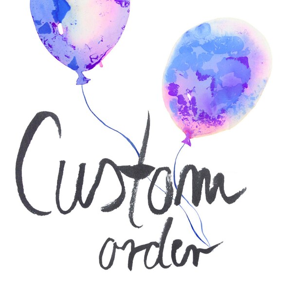 Custom order - reserved for Rachel