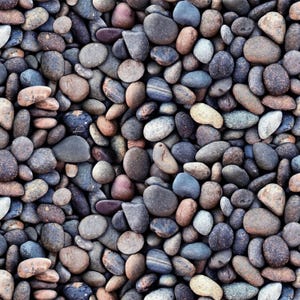 Pebbles, Stones, Landscape FABRIC, Elizabeth&#39;s Studios, Landscape Medley, 684-BLUE, By the YARD