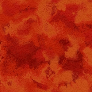 May include: Abstract watercolor background in shades of red and orange. The textured surface features blended brushstrokes, creating a dynamic and artistic design. The color palette evokes warmth and energy, suitable for various creative projects.