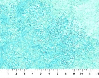 Aqua Blue, Mittelblauer Akzent, Sandstone Design, STOFF, Stonehenge Gradations II, Peacock, Northcott, 26758-66, lose Ware