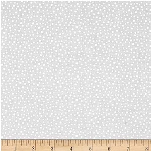 Petite Dots, Allover, Blanco sobre Blanco, Essentials Basics, Wilmington Prints, 39065-100, cortado a medida