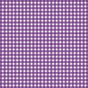 Può includere: Motivo a quadri vichy viola e bianco. Questo è un motivo che si ripete senza soluzione di continuità.