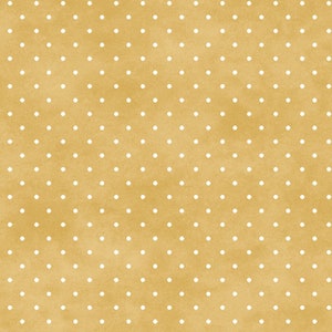Warm Butter, Classic Dots, Accent Fabric, Beautiful Basics, Maywood Studios, 609M-E2, By the Yard