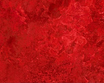 Rosso papavero, tessuto marmorizzato, Stonehenge, Stars & Stripes 12, Quilts of Valor, Northcott, 39302-244, tagliato su misura