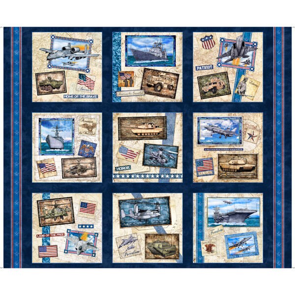 Military Quilt Panel Etsy