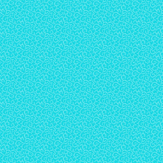 Aqua Blue, Tiny Crescent Swirl, All Over, Essentials Basics, Great