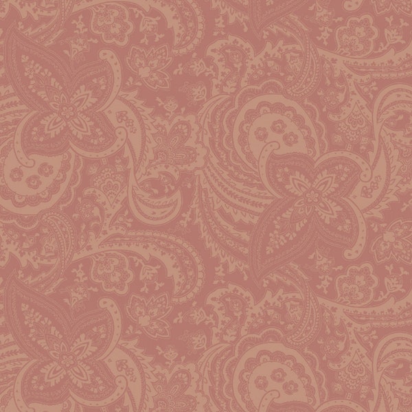 Lovely, Pink Floral Paisley, Fabric, First Blush, Marcus Fabrics, R210659D-PINK, By the Yard