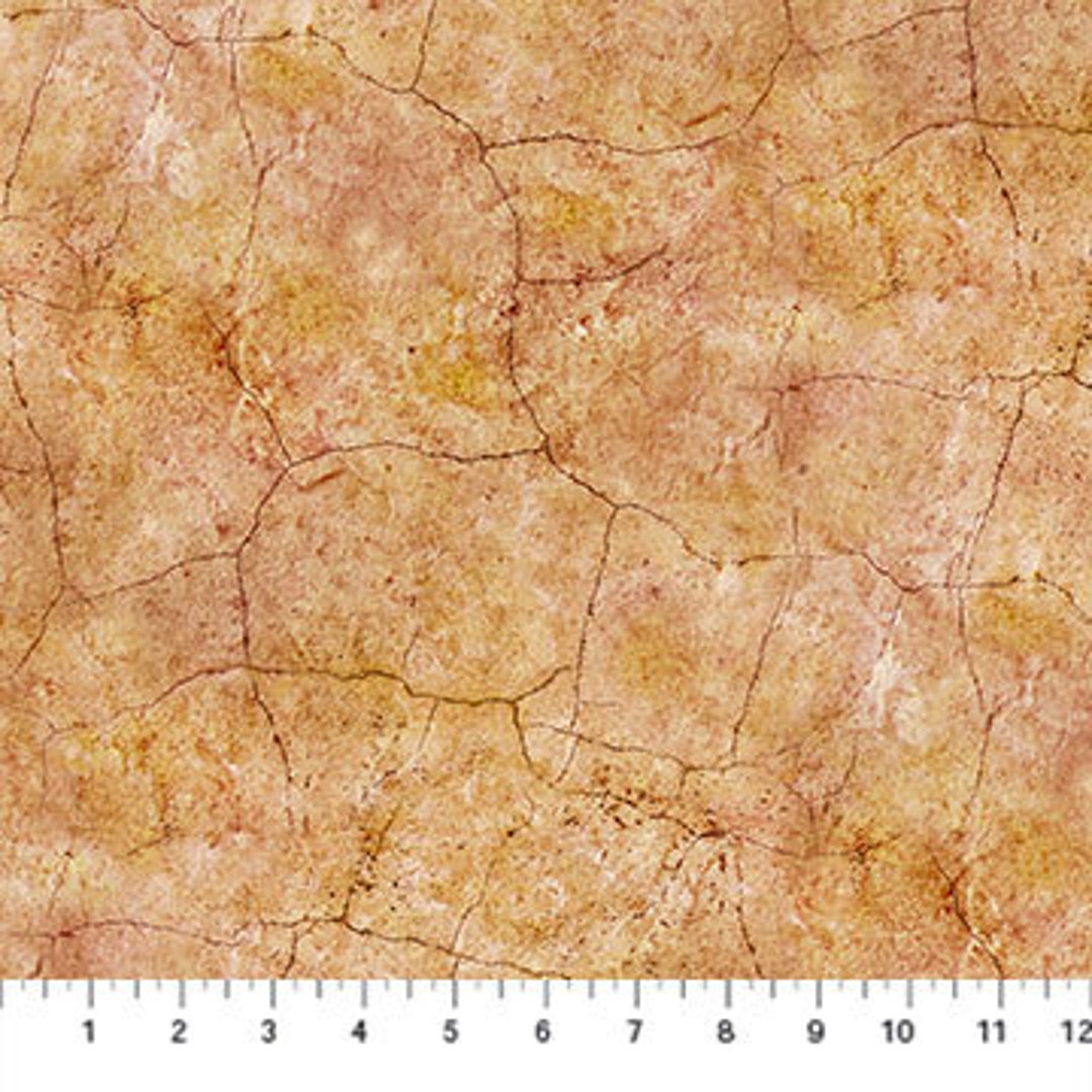 Light Rust, Stone-look, Landscape FABRIC, 100% Cotton