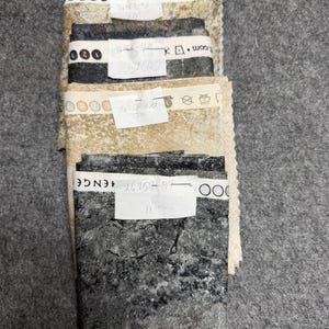 GRAB BAG, 4 Pieces, A Little More Than 1 Yard of Fabric, Gray, Brown, Black, Beige Marble, Stonehenge Gradations II, Northcott