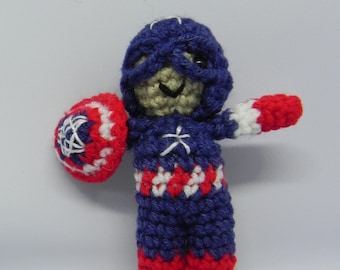 Captain America crochet toy