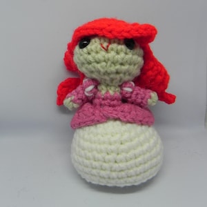 Ariel with Pink Dress Crochet Figure