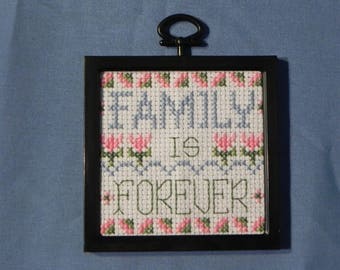 Family is Forever cross-stitch