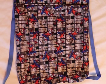 Spiderman drawstring backpack