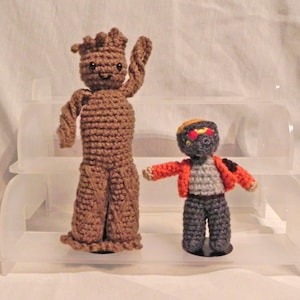 Crochet Groot and Star-Lord set