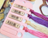 MEGA Floss Drop Card with Full Label Tag Slots | Holds 5
