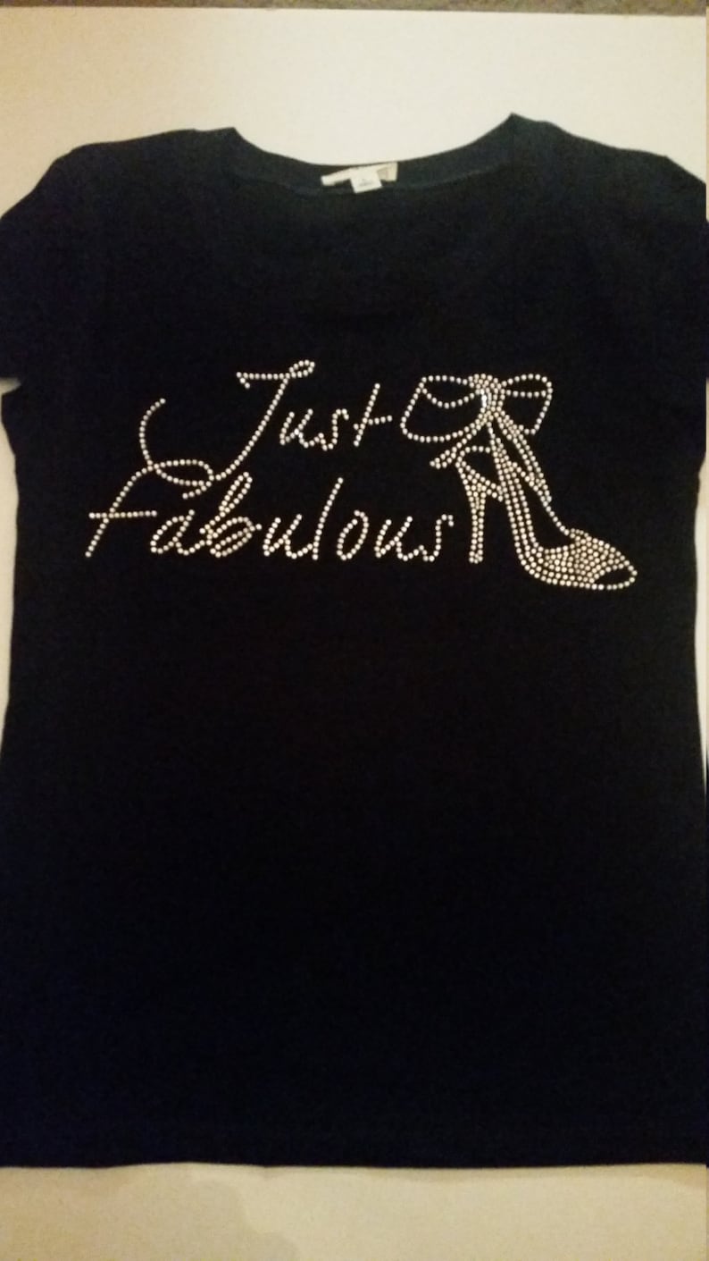Women Bling Top Diva bling shirt Fabulous Diva Shirt Free shipping Just Fabulous Rhinestone shirt Women fabulous tops