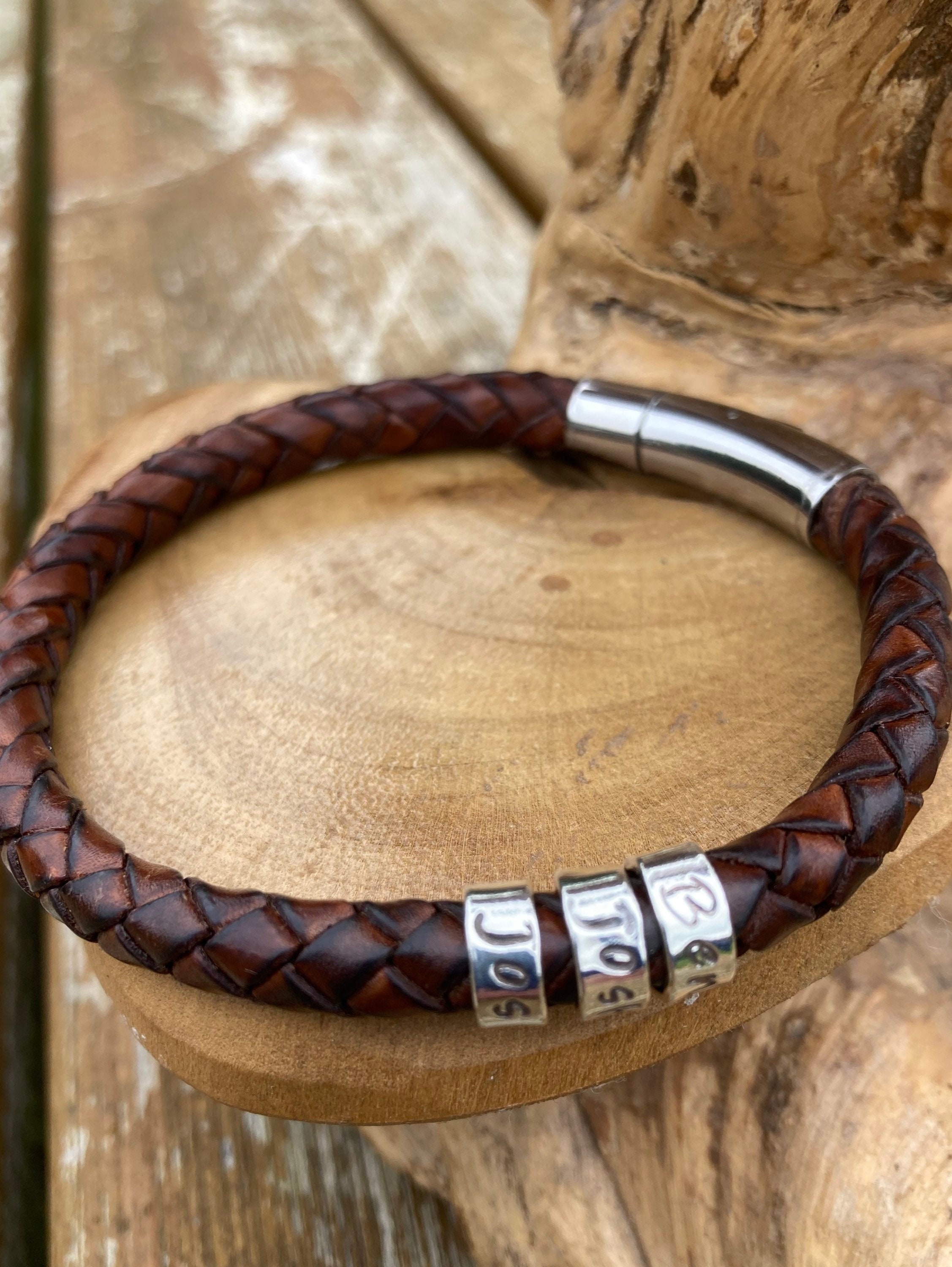 Mens Leather Bracelet London at Kevin Dupree blog