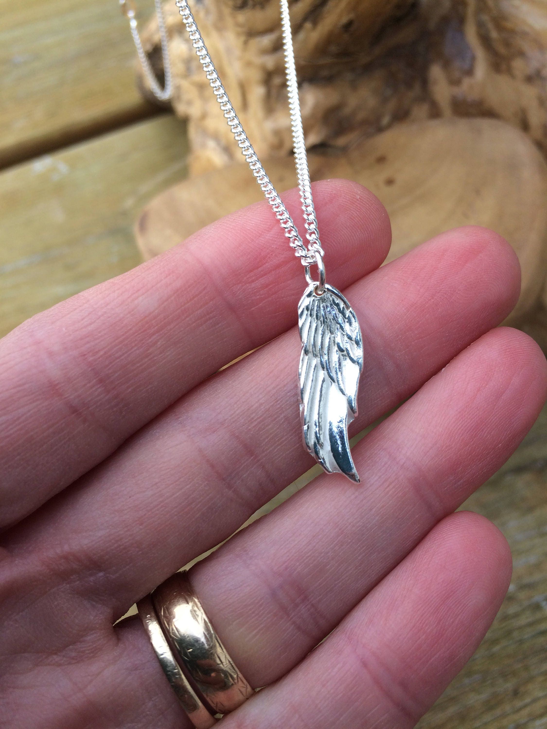 Angel Wing Memorial Necklace – The Lovely Keepsake Company